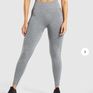 Gymshark Grey and Pink Flex Leggings High Waisted